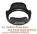 RainbowImaging bayonet Lens Hood replaces CANON LH-DC60 for CANON PowerShot SX1 IS, PowerShot SX10 IS, PowerShot SX20 IS & PowerShot SX20 IS, MSRP: USD 19.99