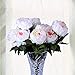 Wuudi Artificial Flower Bouquet Pink Peony 1 Bunch of 5 flowers (1)
