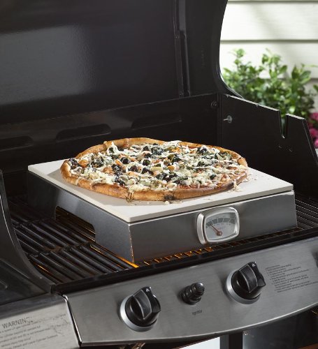 Indoor/Outdoor Pizza Grill with Built-In Thermometer