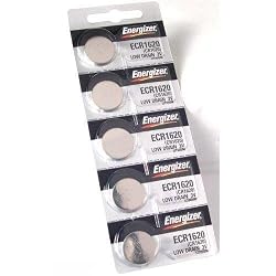 5 Energizer CR1620 Watch Batteries Lithium Battery