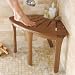 Teak Corner Bath Stool