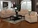 Chenille Living Room Set - Beige