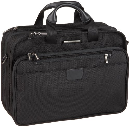 Briggs & Riley 17 Inch Executive Expandable Briefcase,Black,12.5x17x7