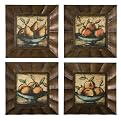 Set of 4 Rustic Still Life Wall Decor