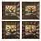 Set of 4 Rustic Still Life Wall Decor