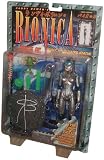 Randy Bowen's BIONICA Bride of Metropolis Fully Articulated 8 Inch Tall Action Figure with Domes that Glow in the Dark, Eyes that Light Up, Backbone Staff, Green Monster Minifigure, and Display Stand Plus Signature of Randy Bowen on the Package