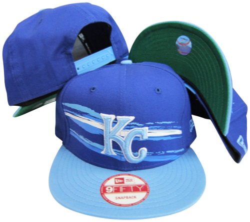 Kansas City Royals Blue /Baby BlueTwo Tone Plastic Snapback Adjustable Plastic Snap Back Hat / Cap