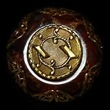 Antique Button & Poppy Jasper Ring