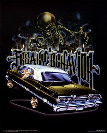 Freaky Behavior (Lowrider & Skeleton) Art Poster Print - 8