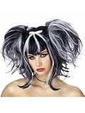 Gothic Fairy Wig Two Tone Black White Fairy Theatre Costumes Accessorry