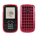 LG 500G Candy Skin Cover Case Cell Phone Gel Protector - Hot Pink Argyle Design LG 500G Candy Skin Cover Case Cell Phone Gel Protector - Hot Pink Argyle Design