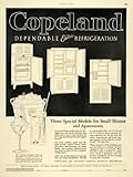 1927 Ad Copeland Electric Refrigerator Models Appliance - Original Print Ad ....