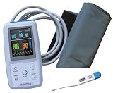 ABPM-50 ambulatory blood pressure monitor for continuous monitoring with SPO2 oximetry , plus bonus thermometer