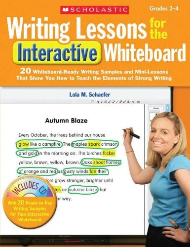 Scholastic 9780545239691 Writing Lessons for The Interactive Whiteboard