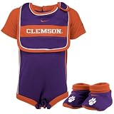 Nike Clemson Tigers Infant Purple Three Piece Gift Set