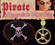 Pirate Earring and Eye Patch Set