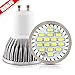 MUMENG 500LM GU10 Base 16SMD 2835 LED 5.5W 6500K Cool White Bulb 110V Replaces 50W Halogen 120 Degree Beam Angle for Office, Home, Recessed, Accent, Landscape, Track Lighting Pack of 4 Units