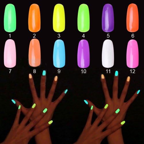 Vip Beauty Shop Soak Off Nail Art Polish Gel Glow in the Dark Gel Polish Fluorescent Luminous Varnish Glow Gel Light 15ml