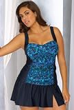 Delta Burke® Batik Beat Skirtini - Women's Swimsuit Plus Size Swimsuit