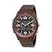 U.S. Polo Assn. Men's US8461 Analog-Digital Brown Dial Brown Plated Bracelet Watch