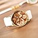 Promithi Women Mens Hours Clock Point Wrist Watch With Continental Map
