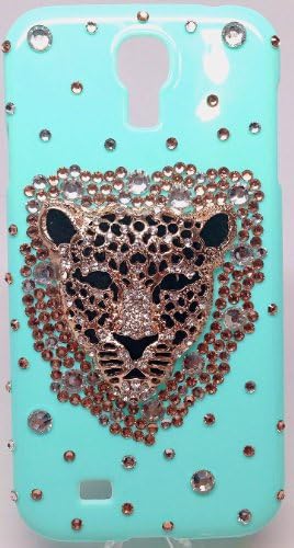 iPhashon 3D LEOPARD HEAD Bling Crystal Case Cover for Samsung Galaxy S4 IV i9500