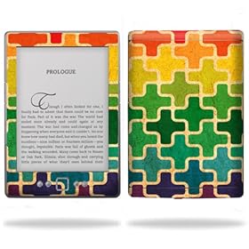 Protective Vinyl Skin Decal Cover for Amazon Kindle 4 four Wi-Fi, 6 inch E Ink Display Tablet Color Swatch by 