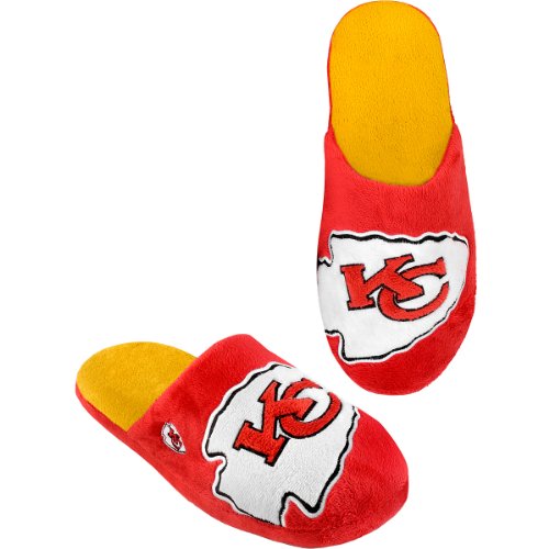 NFL Kansas City Chiefs 2011 Big Logo Slide Slipper Hard Sole Large