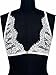 Choies Women's Button Front Lace Soft Triangle Beach Bra Summer Crop Tank Crop Top
