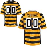 Generic Pittsburgh Steelers Game Customized-Yellow Antonio Brown #84 Stitched Jerseys Youth Size S