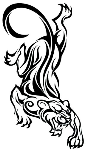 Tribal Panther Large Temporary Body Art Tattoos 10