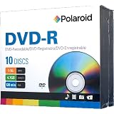 Polaroid PRDVDR0010J 16x 4.7 GB DVD-R (10 Pack, Jewel)