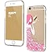 ESR iPhone 6s Case, iPhone 6 Case, Soft Gel TPU Silicone Case Clear with Design Cute Cartoon Slim Fit Ultra Thin Protective Cover for 4.7 inches iPhone 6/iPhone 6s_Pink Floral Girl