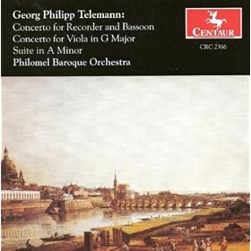 Telemann, G.P.: Double Concerto for Recorder and Bassoon, Twv 52:F1 / Viola Concerto, Twv 51:G9