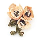 Lace Flower Corsage - Coral