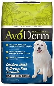 AvoDerm Natural Chicken Meal and Brown Rice Formula Large Breed Adult Food, 26-Pound AvoDerm Natural Chicken Meal and Brown Rice Formula Large Breed Adult Food, 26-Pound