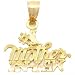 14k Gold #1 Mother-In-Law Charm Mom Wedding Marriage