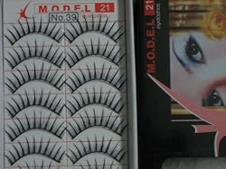 Model 21 Lashes High End No. 21, 37 or 39 False Fake Eyelashes 10 Pairs of 100% Human Hair Lashes