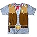Impact Originals Men's Light Blue Cowboy Costume T-shirt