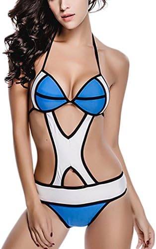 MRXYY Women's New Fashion Halter Bandage Monokini 1-Piece Swmsuit