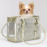 Large Glamorous Designer Bronze Vegas Pet Carrier
