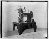 Photo Reprint Early model of Singer sewing machine 1940