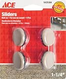 Shepherd Hardware Prods 9249/ACE Ace Slide Glide Round Nail-on Pads 1-1/4