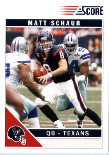2011 Score Football Card # 120 Matt Schaub - Houston Texans - NFL Trading Card In a Protective Screwdown Case!