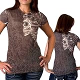 Hot Leathers Multi XX-Large Sugar Skull Ladies Sublimation T-Shirt