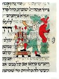 Trumpeter Blowing the Shofar at the Time of Rosh Hashanah and Yom Kippur Giclee Poster Print, 18×24