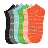 Lot Of 3 Pairs Womens Star Patterned Anklet Ped Socks ( 9-11)