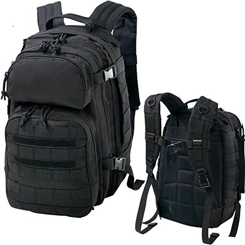 Tactical Military Combat Molle Assault Day Backpack Integrating Pals for Molle Pouches-black