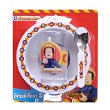 Fireman Sam 'Our Hero' 3pc Breakfast Set (Bowl, Tumbler & Spoon)