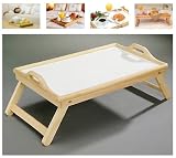 Holztablett Betttablett Frühstückstablett Laptoptisch Knie Tablett Holz